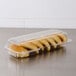 Dart PET90UT1 StayLock 13 3/8" x 6 3/4" x 2 5/8" Clear Hinged PET Plastic 13" Strudel Container - 200/Case Main Thumbnail 1