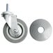 Choice 4" Swivel Stem Caster for Stainless Steel Utility Carts Main Thumbnail 3