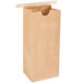 1/2 lb. Brown Kraft Paper Customizable Coffee Bag with Reclosable Tin Tie - 100/Pack Main Thumbnail 2