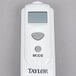 A white Taylor digital infrared thermometer with buttons and a screen.