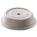 Cambro 913VS380 Versa Camcover 9 13/16" Ivory Round Plate Cover - 12/Case Main Thumbnail 1