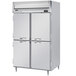 Beverage-Air HRPS2-1HS Horizon Series 52" Solid Half Door All Stainless Steel Reach-In Refrigerator Main Thumbnail 1
