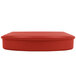 A red rectangular Carlisle tortilla container with a lid.