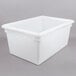 Cambro 182612P148 26" x 18" x 12" White Poly Food Storage Box Main Thumbnail 3