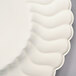 Fineline Flairware 209-BO 9" Bone / Ivory Plastic Plate - 180/Case Main Thumbnail 4