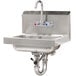 Advance Tabco 7-PS-50 Hand Sink with Splash Mount Faucet and Lever Operated Drain - 17 1/4" x 15 1/4" Main Thumbnail 1