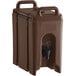 Cambro 250LCD131 Camtainers® 2.5 Gallon Dark Brown Insulated Beverage Dispenser Main Thumbnail 2