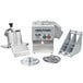A Robot Coupe CL50 Ultra commercial food processor with parts on a white background.
