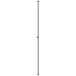 A tall metal pole with black lines on a white background.