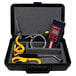 A black case with a Cooper-Atkins AquaTuff thermocouple thermometer kit with 3 probes and a device.