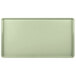 A rectangular tray in key lime green.