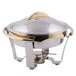 Vollrath 48324 6 Qt. Panacea Large Round Chafer with Gold Accents Main Thumbnail 3