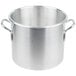 A silver Vollrath Wear-Ever stock pot with handles.