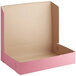 Baker's Mark 20" x 14 1/2" x 4" Pink Half Sheet Cake / Bakery Box - 50/Bundle Main Thumbnail 3