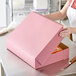 Baker's Mark 20" x 14 1/2" x 4" Pink Half Sheet Cake / Bakery Box - 50/Bundle Main Thumbnail 1
