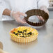 Gobel 9 1/2" x 2" Fluted Non-Stick Deep Tart / Quiche Pan with Removable Bottom Main Thumbnail 6