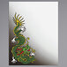 Menu paper with a white background featuring a green dragon design.