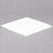 CAC DM-C41 White Diamond 14 1/2" x 11" Bright White Porcelain Coupe Serving Platter - 12/Case Main Thumbnail 4
