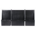 A black rectangular plastic holder with seven compartments.