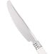WNA Comet RFDKN480I Reflections Duet 7 1/2" Stainless Steel Look Heavy Weight Plastic Knife with Ivory Handle - 20/Pack Main Thumbnail 4