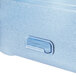 A blue Rubbermaid ProServe ice tote with a handle.