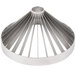 A silver metal Nemco blade assembly with a cone shape and stripes on the rim.