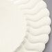 Fineline Flairware 207-BO 7 1/2" Bone / Ivory Plastic Plate - 180/Case Main Thumbnail 4