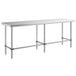 Regency 24" x 84" 16-Gauge 304 Stainless Steel Commercial Open Base Work Table Main Thumbnail 4