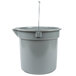 Continental 8114GY Huskee 14 Qt. Gray Round Utility Bucket Main Thumbnail 5