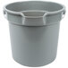 Continental 8114GY Huskee 14 Qt. Gray Round Utility Bucket Main Thumbnail 1