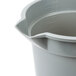 Continental 8114GY Huskee 14 Qt. Gray Round Utility Bucket Main Thumbnail 6