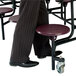 National Public Seating MTS10 10 Foot Mobile Cafeteria Table with MDF Core and 12 Stools Main Thumbnail 3