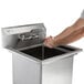 Regency 23" 16-Gauge Stainless Steel One Compartment Commercial Sink with Stainless Steel Legs, without Drainboard - 18" x 18" x 14" Bowl Main Thumbnail 6