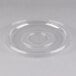 A clear plastic lid with a circular rim for Fineline Super Bowls.