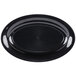 A black plastic oval Fineline Platter Pleaser tray.