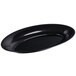 A black Fineline oval plastic tray.
