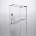A clear acrylic box with a handle for dry food.