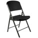 Lifetime 80187 Black Contoured Folding Chair - 4/Pack Main Thumbnail 2