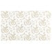 9 1/4" x 5 1/2" 3-Ply Glassine 1-2 lb. White Candy Box Pad with Gold Floral Pattern - 250/Case Main Thumbnail 2