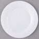 Visions Wave 7 inch White Plastic Plate - 180/Case