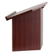 A Mahogany wooden tabletop lectern with a flat surface.