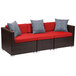 BFM Seating PH5101-PLX Luxe Indigo Canvas Throw Pillow Main Thumbnail 2