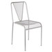 BFM Seating DV455TS Venice Beach Titanium Silver Stackable Steel Side Chair Main Thumbnail 2
