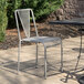 BFM Seating DV455TS Venice Beach Titanium Silver Stackable Steel Side Chair Main Thumbnail 1