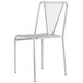 BFM Seating DV455TS Venice Beach Titanium Silver Stackable Steel Side Chair Main Thumbnail 3