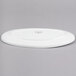 A white Libbey Aluma White porcelain oval tray.