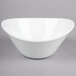 A white rectangular Libbey Chef's Selection bowl on a gray surface.