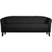 Flash Furniture 111-3-BK-GG Hercules Imperial Black Leather Sofa with Wooden Feet Main Thumbnail 2
