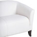 Flash Furniture 111-3-WH-GG Hercules Imperial White Leather Sofa with Wooden Feet Main Thumbnail 7
