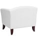 Flash Furniture 111-1-WH-GG Hercules Imperial White Leather Chair with Wooden Feet Main Thumbnail 2